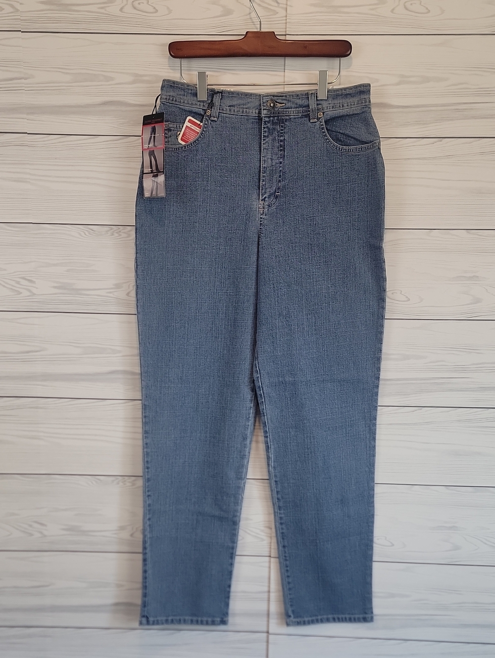 Gloria Vanderbilt High-Rise Light Blue Stretch Denim Jeans Womens Size 12 NWT